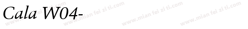 Cala W04字体转换